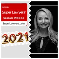 Rated by Super Lawyers | Candace Williams | SuperLawyers.com | 2021 | Photo of Candace M. Williams