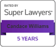 Rated by Super Lawyers Candace Williams 5 Years